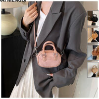 Túi đeo chéo da lộn màu đỏ DAIMENGQI có dây đeo có thể điều chỉnh - Hoàn hảo cho mọi trang phục