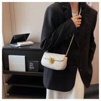 Túi đeo chéo da mềm đẹp khóa tròn, dây đeo quả chuông điều chỉnh độ dài Size 22 - Túi Xinh 86