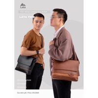 Túi đeo chéo da nam đa năng LATA TN18 nhiều màu
