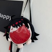 Túi đeo chéo đau khổ HEFEI Conan, Túi Ita sang trọng hoạt hình Edogawa Conan Shinichi, Quà tặng ba lô Anime phong cách Hàn Quốc dễ thương trong suốt Kawaii