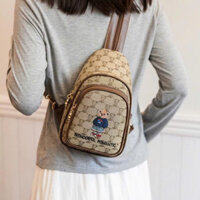 Túi đeo chéo, đeo hông, balo nam nữ thêu hóa tiết gấu size 15 xinh xắn M567