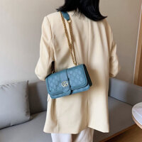 Túi đeo chéo, đeo vai nữ dây xích hai ngăn sang chảnh GCM23 MIM STORE