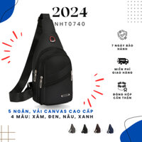 Túi đeo chéo đi chơi đi làm nam nữ nhiều ngăn chống nước NHT0740