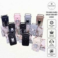 Túi đeo chéo Dio r vân dệt logo full box - Túi đeo bụng nam nữ unisex thời trang năng động new 2024