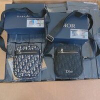 Túi đeo chéo D.I.O.R hộp nam châm cực đẹp - Túi vải dệt có hộp kèm TC005