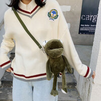 Túi đeo chéo độc lạ hình con ếch cực cute cho cả nam và nữ