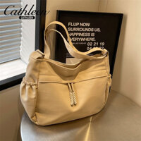 Túi đeo chéo đơn giản đa năng dung tích lớn, túi đeo vai du lịch màu sắc đồng nhất, phong cách Hàn Quốc, phong cách Nhật Bản, túi tote hàng giao ngay