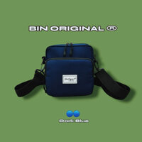 Túi Đeo Chéo Dù PU Xanh Coban Bin Original Shoulder Bag Nam Nữ.