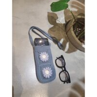 Túi đeo chéo đựng điện thoại bằng len (ảnh thật tự chụp)