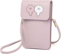 Túi đeo chéo đựng điện thoại thời trang dọc nắp hình 2 nhóc B4 Shalla - hồng guốc