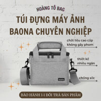 Túi đeo chéo đựng máy ảnh chuyên nghiệp BAONA H001 cao cấp chống sốc chống nước, thiết kế gọn gàng