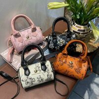 Túi Đeo Chéo ELUY Dáng Trống Tròn Mác Gấu Nổi Kiểu Dâng Nhỏ Gọn Tiện Lợi - Túi Xách Hàn Quốc Nữ Đẹp, Siêu Xinh