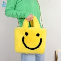 Túi Đeo Chéo Giả Lông Thỏ Thời Trang Nữ