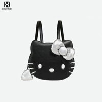 Túi đeo chéo Hello KT dễ thương-Ba lô phong cách dễ thương và phong cách dễ thương Đại học