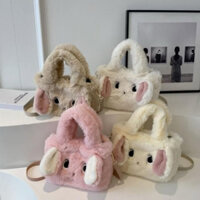 Túi đeo chéo hình thỏ lông siêu mềm mịn