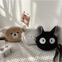 Túi đeo chéo hình thú bông siêu cute Yannie lolita ulzzang Hàn Quốc