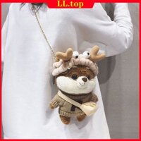 Túi Đeo Chéo Hình Thú Nhồi Bông Dễ Thương Cho Nữ