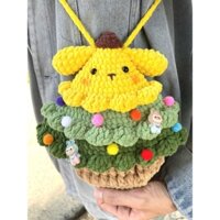 Túi Đeo Chéo Hình Thú PomPomPurin Cosplay Cây Thông
