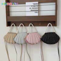 Túi đeo chéo HOBBYIN, Túi đeo vai dây xích, Túi xách nữ vỏ PU thời trang