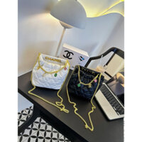 túi đeo chéo hobo mini ô trám xích charm xinh xĩu 20cm