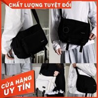 Túi đeo chéo hộp đen - trắng kiểu dáng classic giá rẻ đựng vừa laptop mini - Hàng mới về