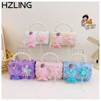 Túi đeo chéo HZLING, Túi xách trẻ em dung tích lớn Labububu, Túi đeo vai nữ tiên cá di động POP MART