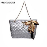 Túi Đeo Chéo
JASMIN NOIR Hình Vuông Cỡ Lớn Kẻ Sọc Ca Rô Phối Chuỗi Xích Thắt Nơ Thời Trang Cho Nữ