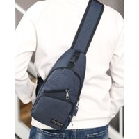 Túi đeo chéo kaki Nam Nữ tặng kèm dây cáp sạc , túi nam , túi nữ