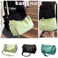 Túi đeo chéo KANGNAI, Túi thể thao sức chứa lớn bằng Nylon, Túi Tote màu trơn hình gối thông thường dành cho sinh viên đại học