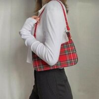 Túi đeo chéo kẻ caro thời trang mới T105