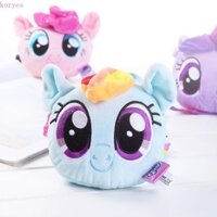 Túi đeo chéo KORYES Little Pony, Túi đeo vai sang trọng Kawaii Anime Pinkie, Túi đeo vai trẻ em hoạt hình 3D lông tơ thời trang ngoài trời