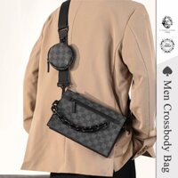 Túi đeo chéo LAORENTOU Túi đeo vai nam Túi xách tay đa chức năng Phong cách thông thường