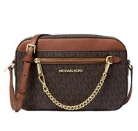 Túi Đeo Chéo Michael Kors Jet Set Zip Chain Crossbody Bag _ Túi Hộp Có Khóa Zip Ngoài
