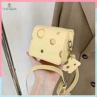 Túi Đeo Chéo Mini Hình Phô Mai Thời Trang Cho Nữ