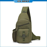 Túi Đeo Chéo Nam Cavan Phong Cách Hàn Quốc, Túi Đeo Trước Ngực Chất Vải Kaki Chống Nước Nhẹ- HÀNG CHÍNH Hãng - Màu xanh