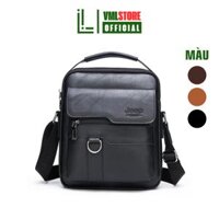 Túi đeo chéo nam da Jeep [VML-002] ,màu đen,nâu,kaki nhiều ngăn đựng vừa,các giấy tờ dụng cụ cá nhân,Túi chéo thời trang