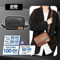 Túi đeo chéo nam hộp vuông mềm unisex da pu mềm mịn cao cấp chống nước thời trang, cặp công sở đi làm, đi học