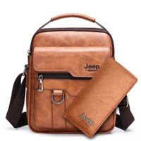 Túi Đeo Chéo Nam JEEP Tặng Ví Da Cao Cấp Chống Nước Chống Mài Mòn Nhiều Ngăn Đựng Ipad Đi Chơi Du Lịch LaLa101 - Hàng mớ