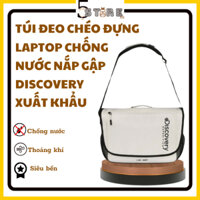 Túi đeo chéo nam nữ đựng laptop, túi chéo đi học đi làm chống nước nắp gập, discovery, hàng xuất khẩu