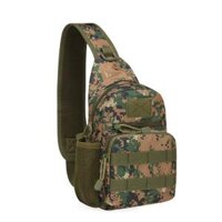 Túi đeo chéo nam nữ phong cách quân đội - Rằn ri xanh