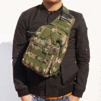 Túi đeo chéo nam nữ phong cách quân đội Army - Màu rằn ri xanh