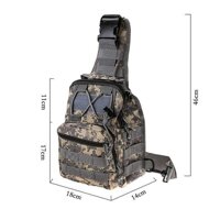 Túi đeo chéo nam nữ phong cách lính - Màu rằn ri ACU