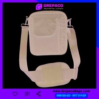 Túi Đeo Chéo Nam Thời Trang Vải Bố Canvas Cao Cấp Dạng Hộp Chống Thấm Nước, Du Lịch, Đi Học, Đi Chơi - Màu đen