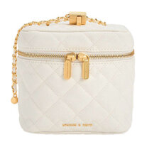 Túi Đeo Chéo Nữ Charles & Keith CNK Nezu Quilted Boxy Bag White CK2-80271114 Màu Trắng