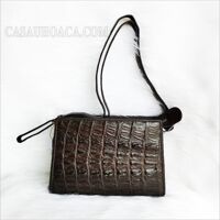 Túi đeo chéo nữ da cá sấu Hoa Cà D0008