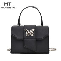 Túi đeo chéo nữ HT XIANSHENG Retro dây chuyền đeo vai túi vuông nhỏ