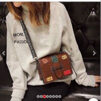 Túi đeo chéo nữ Medal 23 dây bản rộng