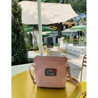 Túi Đeo Chéo Nữ vải nhung tăm, Túi Đeo Vai đi học đi chơi phong cách Hàn