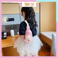 Túi đeo chéo nữ,túi bao tử mini cho bé hình gấu bông đáng yêu cute đi chơi du lịch phong cách Hàn Quốc nhiều màu_TSBL123