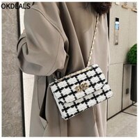 Túi đeo chéo OKDEALS, Túi điện thoại dây chuyền dễ vỡ, Túi đeo chéo nhỏ PU thời trang dành cho nữ